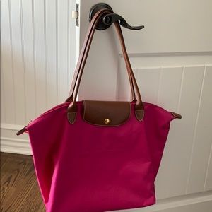 Pink Longchamp tote